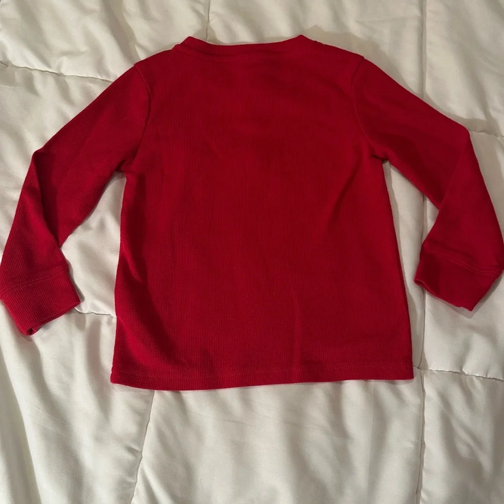 💥 $5 if bundled - 3T The Children’s Place Waffle Knit Red Henley Shirt